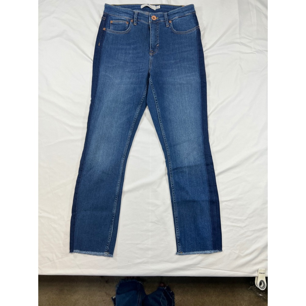 Vineyard Vines Womens Jeans Size 29 Dark Wash Raw‎ Hem Straight Leg - Picture 4 of 9